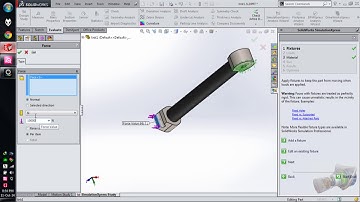 Tính bền, chuyển vị, ứng suất dùng solidworks