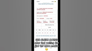 Hope for the 3rd waiting list of SBI CLERK 2024-25 #sbiclerk #result #sbi #bankingexam #motivation