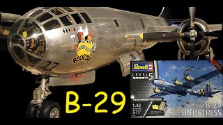 The one that bombed Japan… A B-29 bomber. The model from "REVELL" in 1/48 scale.