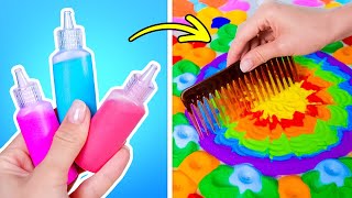 Rainbow Art Ideas and Easy Painting Techniques