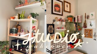 art studio makeover and organization ✶