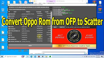 Convert Oppo Rom from OFP to Scatter, flashing with SP Flash Tool