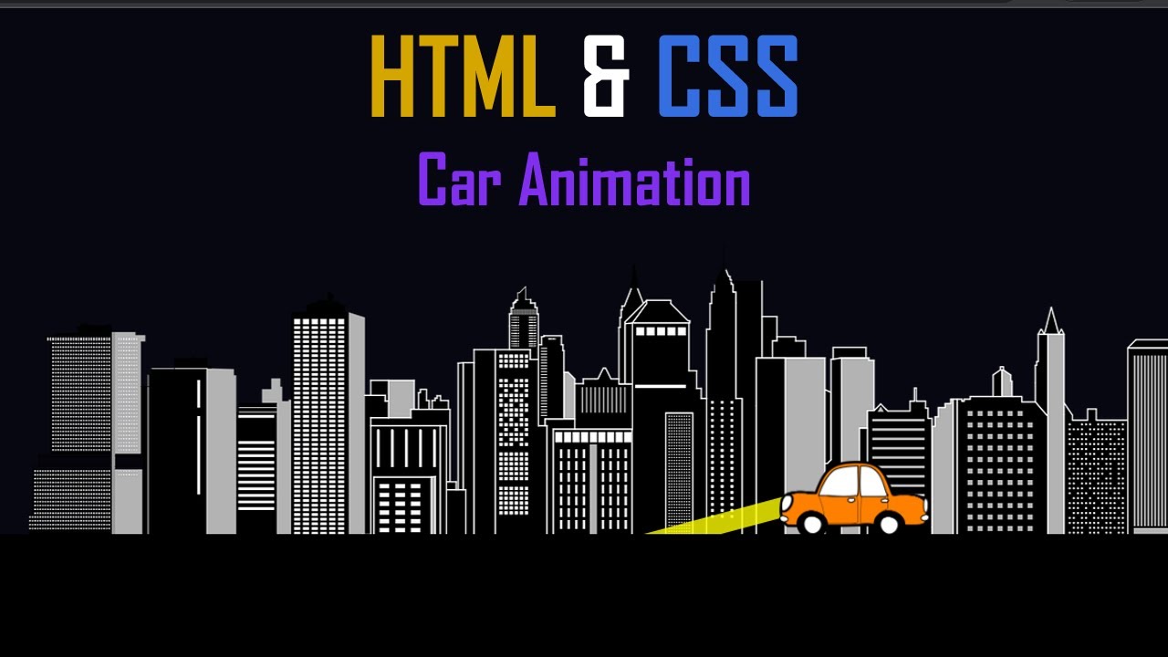 I Created A Car Animation Using Only HTML & CSS - YouTube