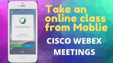 Cisco Webex Meetings : how to take online classes  [Step by Step tutorial]