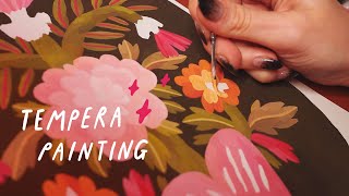 Tempera Painting Process • Blossoming Heart