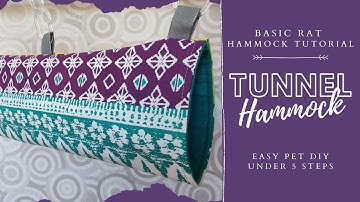 Rat Hammock Tutorial // How To Make a Tunnel Hammock | DIY Pets & Life