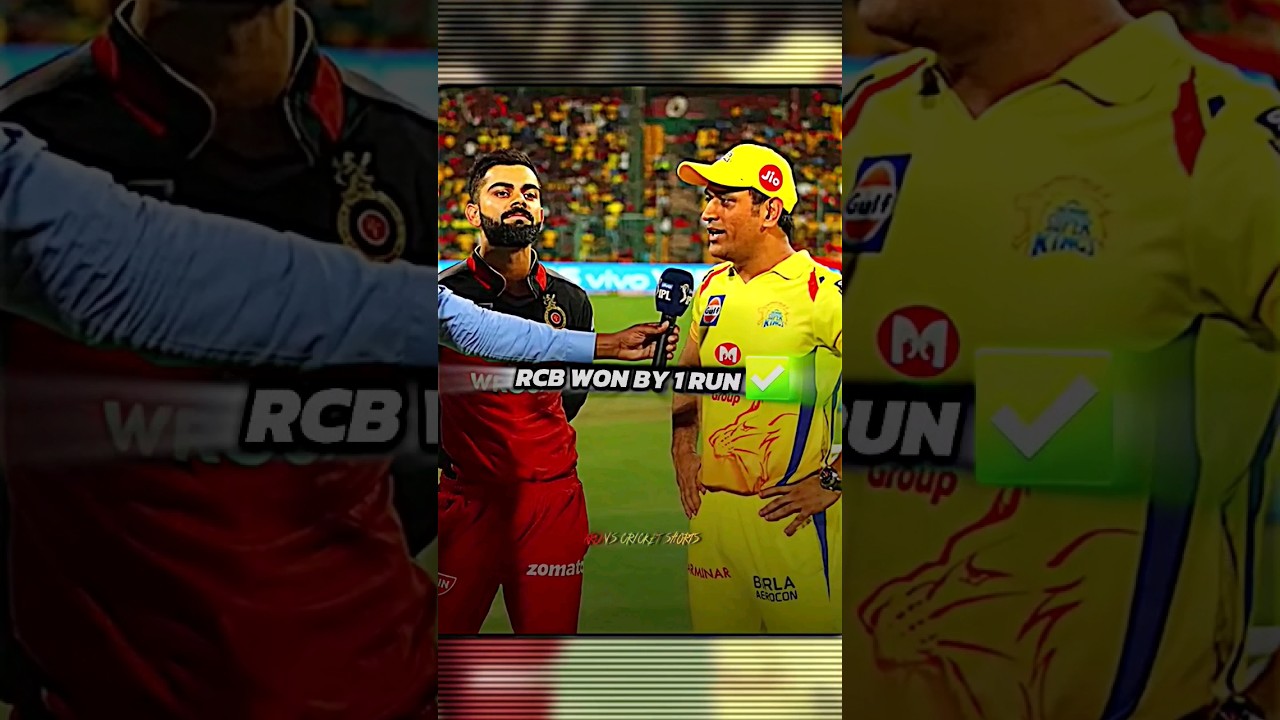 RCB VS CSK FLASHBACK  IPL 2019 MATCH 39th  rcbvscsk  rcb  csk  viratkohli  msdhoni  ipl2024  shorts