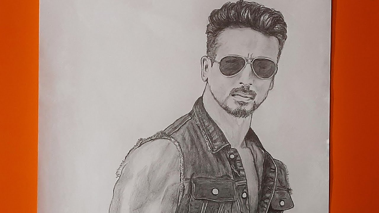 Tiger Shroff Sketch Drawing | Tiger Shroff Sketch - YouTube