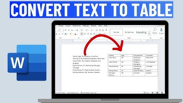How to Convert Text to a Table in Microsoft Word 2025