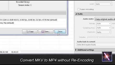 convert mkv to mp4 without re-encoding