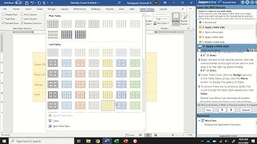JasperActive Word 2019 Lesson 6: Using Table Styles