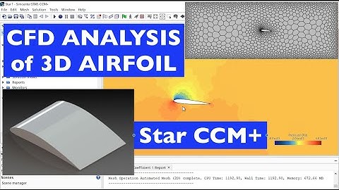CFD Analysis of 3D Airfoil Wing using Star CCM+