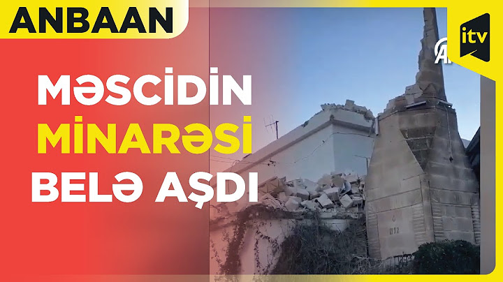 Güclü külək məscidin minarəsini aşırdı - Türkiyə