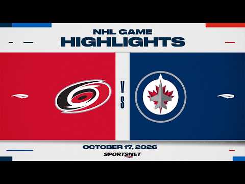 NHL Highlights | Hurricanes vs. Jets - October 17, 2026