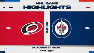 NHL Highlights | Hurricanes vs. Jets - October 17, 2026