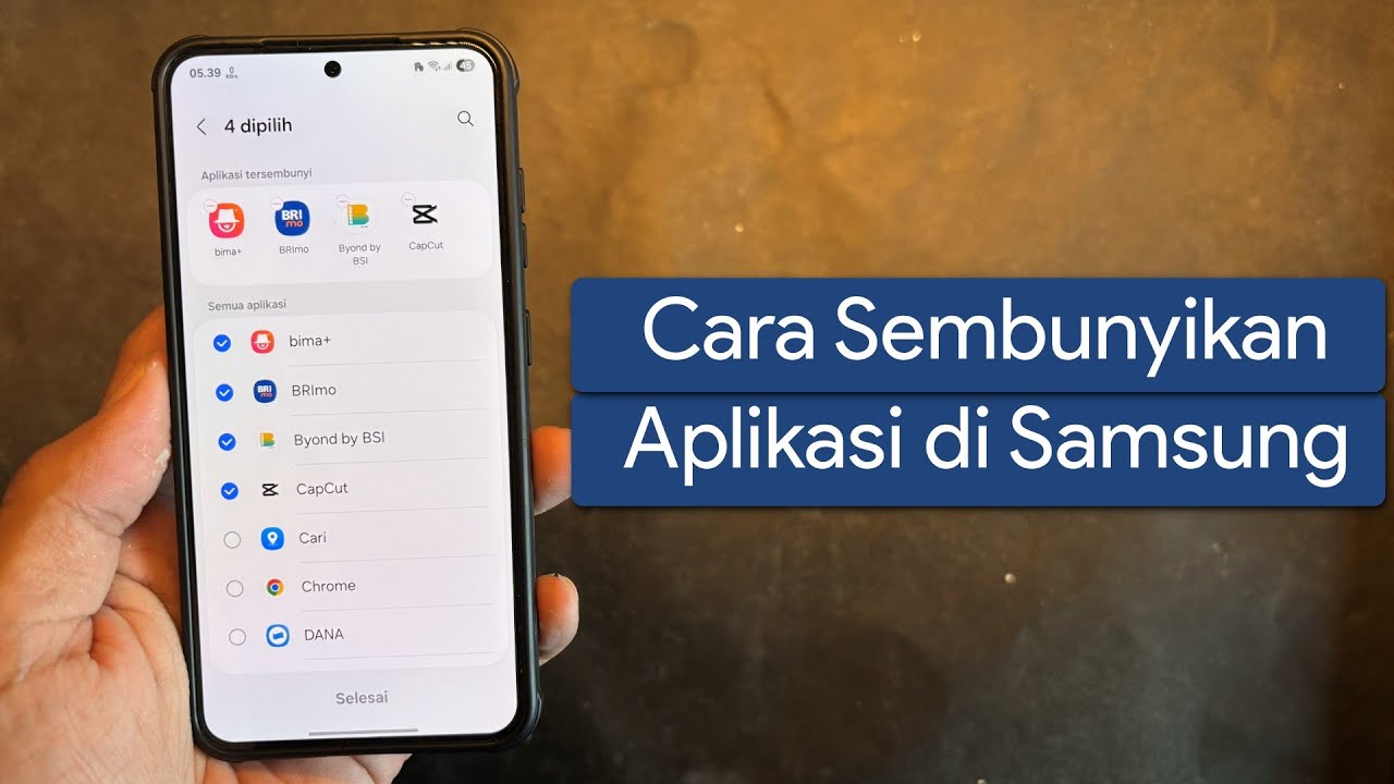Cara Sembunyikan Aplikasi di Hp Samsung - YouTube