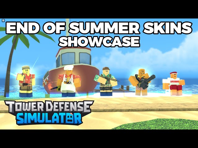 ALL NEW SUMMER SKINS in Roblox Tower Defense Simulator (TDS) 