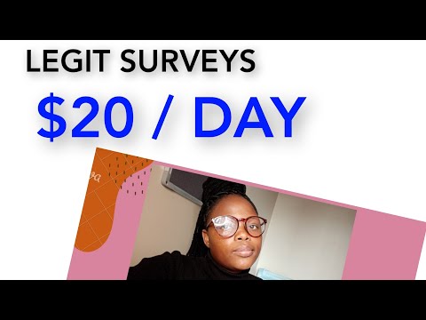 Earn up to $20 a day with these legit surveys.