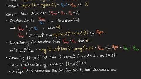 Vehicle Dynamics & Control - 17 Acceleration and braking performance