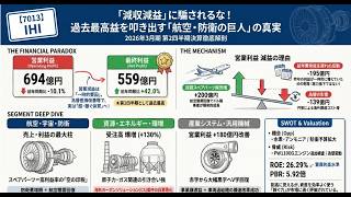 【7013】IHI、過去最高益を牽引する「航空エンジン」と「事業構造改革」の秘密を徹底解剖