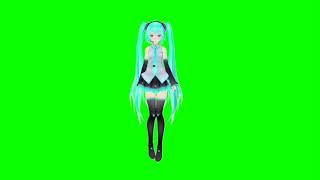 ✔️GREEN SCREEN EFFECTS:  Miku chan - Hatsune Miku