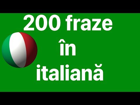 Video: Fraze Utile în Italiană