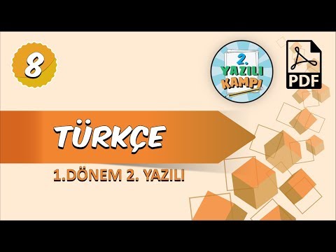 8. Sınıf Türkçe | 1. Dönem 2.Yazılıya Hazırlık