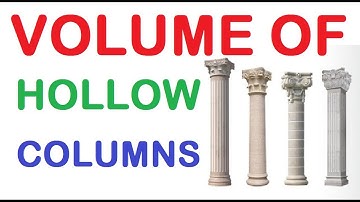 How To Calculate Volume Of Hollow Column By Learning Technology