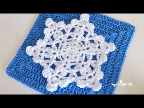 8 Round Crochet Snowflake