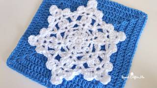 8 Round Crochet Snowflake 