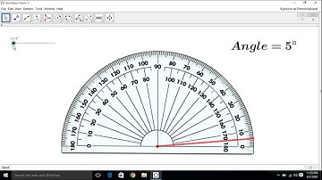 How to Create a  protractor in GeoGebra