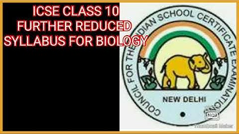 ICSE CLASS 10 FURTHER REDUCED SYLLABUS FOR BIOLOGY/TOTAL REDUCED SYLLABUS|VLOGGER YASH|