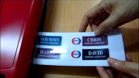 M&B Enterprise White Name Tag Making Process