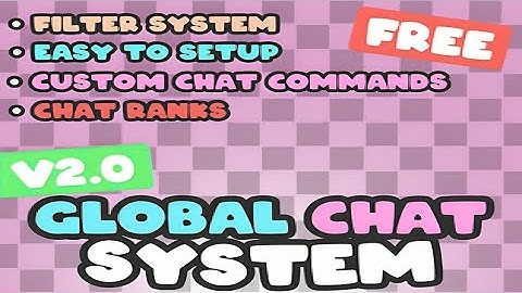How to Make a Global Chat System in Roblox Studio! 🌍💬