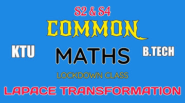Ktu online class : S2 S4 maths laplase transformations