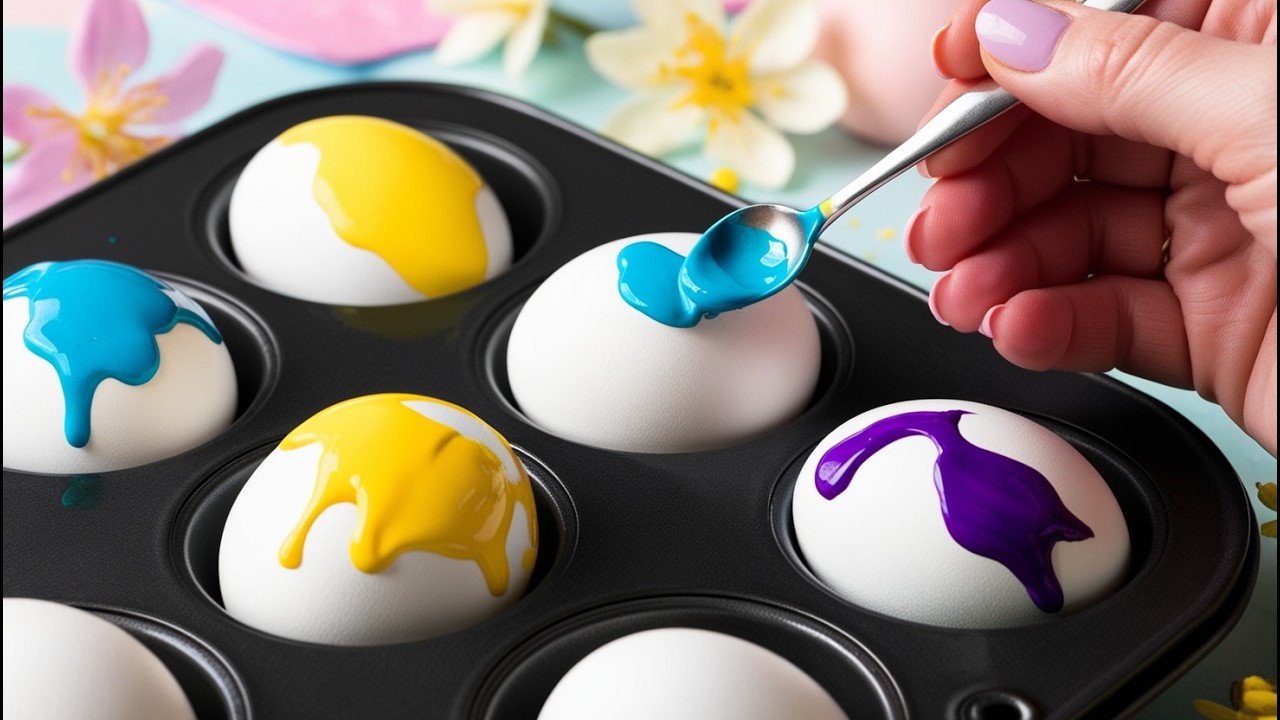 Красим яйца оригинальными способами 4 техники покраски яиц на Пасху