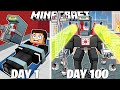 I survived 100 days as a phoneman in hardcore minecraft