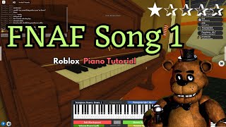 The Living Tombstone - FNAF Song 1 (VERY EASY Roblox/Virtual Piano Tutorial) SHEETS IN DESCRIPTION