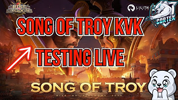 Song of Troy KvK TESTING Live in Rise of Kingdoms