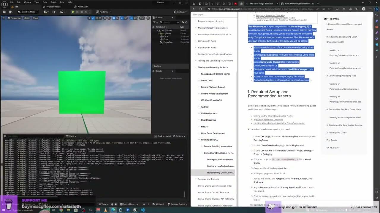 Unreal engine creating dlc with chunk downloader like unity
