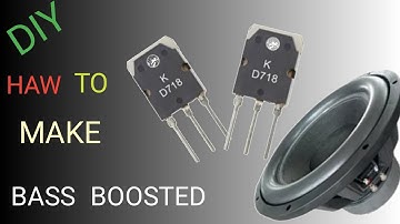 DIY.How to Make Amplifier Using D718 Transistor DC12v