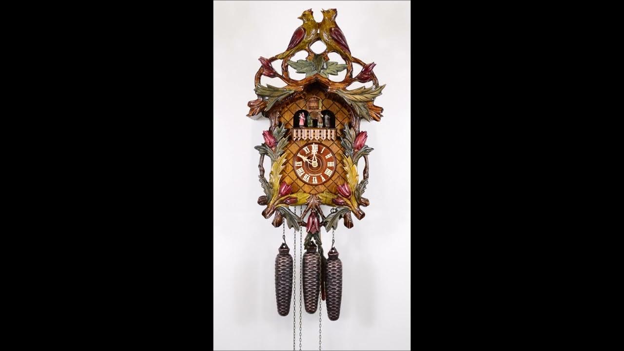 August Schwer Cuckoo Clock 8day movement CarvedStyle /5.8504.01.P YouTube