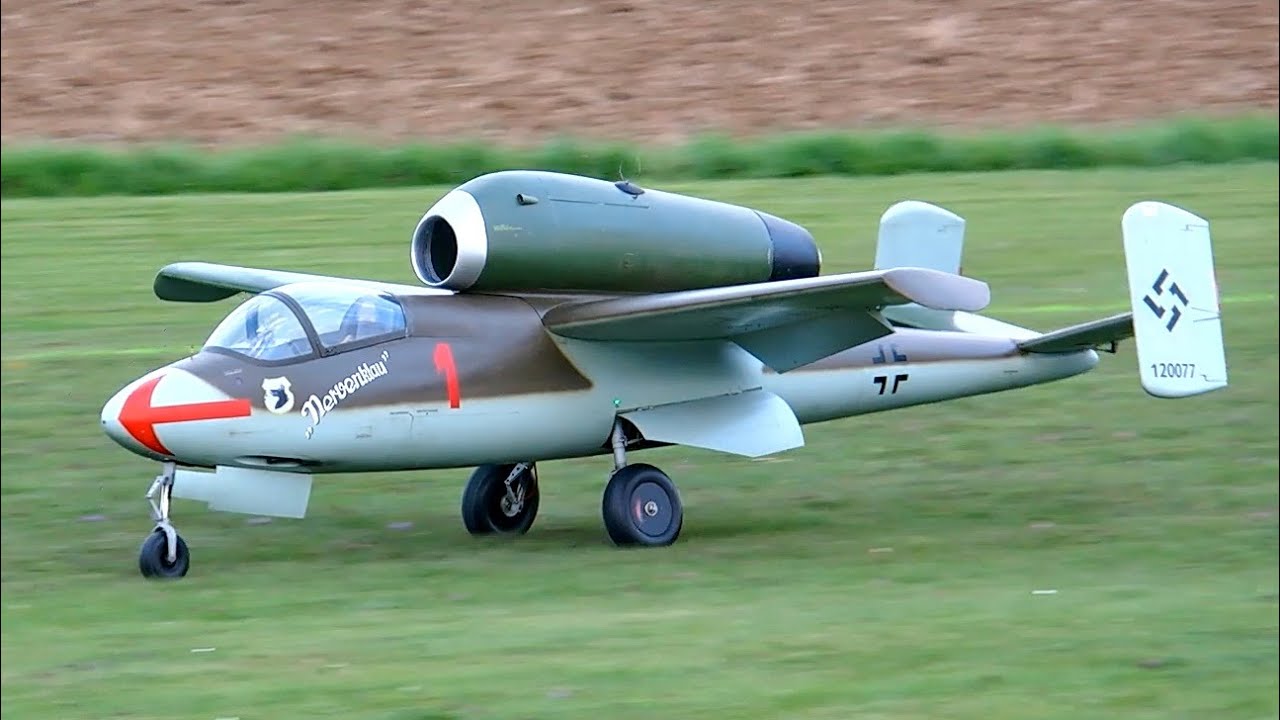 Turbine powered He 162 Salamander - Model Airplane News