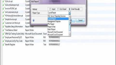 Dynamics Report Manager Product Demo by Rockton Software in Microsoft Dynamics GP