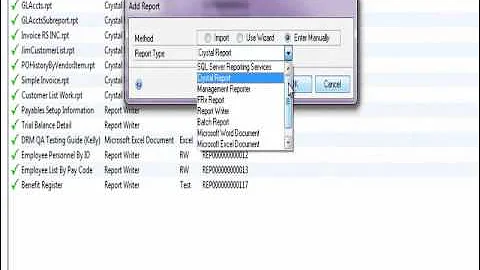 Dynamics Report Manager Product Demo by Rockton Software in Microsoft Dynamics GP