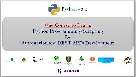 Complete Python Programming/Scripting for Automation and REST API