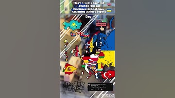 Most liked comment change Europe (Day 4) #europe #map #mapping #geography #mapper #fyp #edit