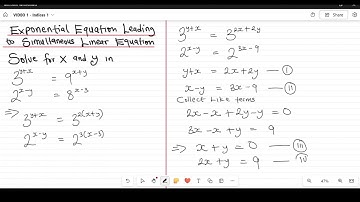 How to Solve Exponential Equations That Lead to Simultaneous Linear Equations #radiantmindsacademy