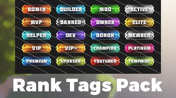 Rank Tags Pack for Forums - "Clay"