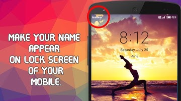 How to display your name on notification bar of your mobile